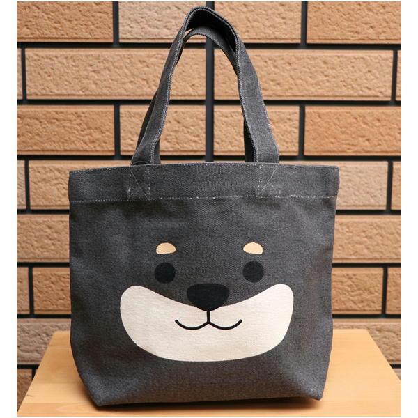 ミニトートバッグ くろやなぎアップ 犬雑貨 犬グッズ 柴犬 黒柴 Ms 222 138 犬雑貨専門店 銀屋 通販 Yahoo ショッピング