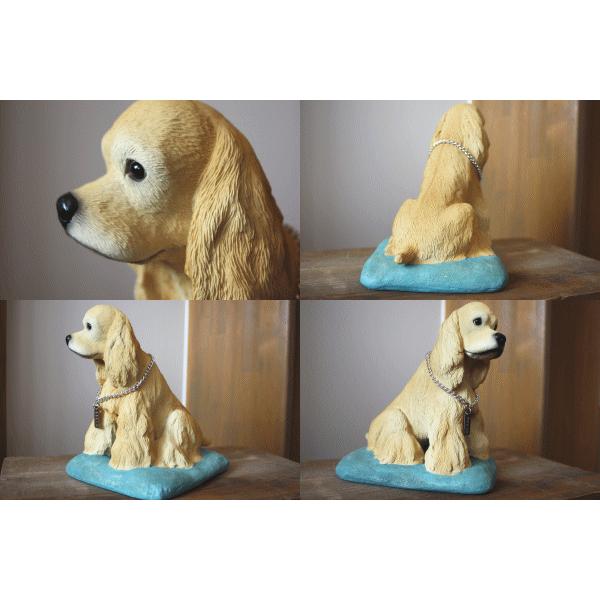 いぬ　犬　コッカースパニエル　置物　インテリア　工芸品　美術品　A1118 楽天市場】犬の置物 コッカープー（プードル＆コッカー
