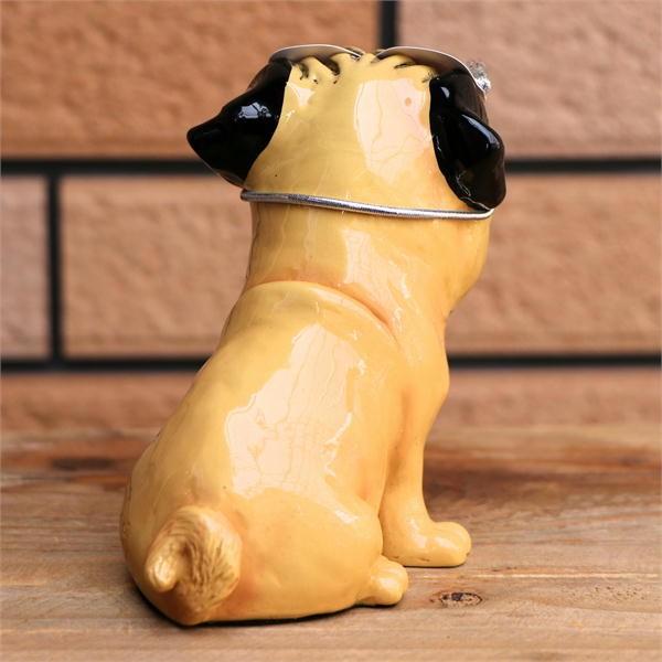 フィギュア グラススタンド パグ 犬雑貨・犬グッズ・輸入雑貨・眼鏡