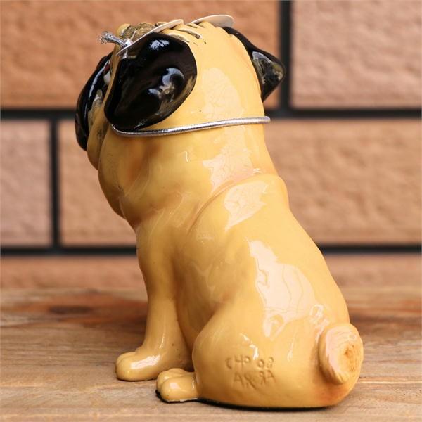 フィギュア グラススタンド パグ 犬雑貨・犬グッズ・輸入雑貨・眼鏡