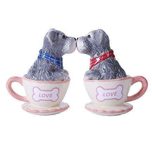 ソルト ペッパー シュナウザー In Teacup 輸入雑貨 犬雑貨 犬グッズ Paci 犬雑貨専門店 銀屋 通販 Yahoo ショッピング