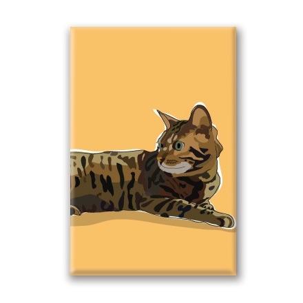 マグネットシリーズ ベンガル 輸入雑貨 猫雑貨 ねこグッズ Cat Paper Magnet Cat 1 犬雑貨専門店 銀屋 通販 Yahoo ショッピング