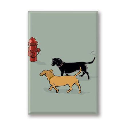 マグネットシリーズ ダックス ペア 輸入雑貨 犬雑貨 犬グッズ Paper Magnet109 犬雑貨専門店 銀屋 通販 Yahoo ショッピング
