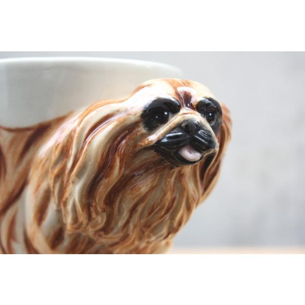 在庫限り ドッグCOLLECTIBULE セラミックマグ ペキニーズ 輸入雑貨 犬