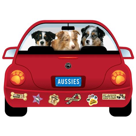 パップモービル カーマグネット オーストラリアン シェパード 輸入雑貨 犬雑貨 犬グッズ Pupmobile 2 犬雑貨専門店 銀屋 通販 Yahoo ショッピング