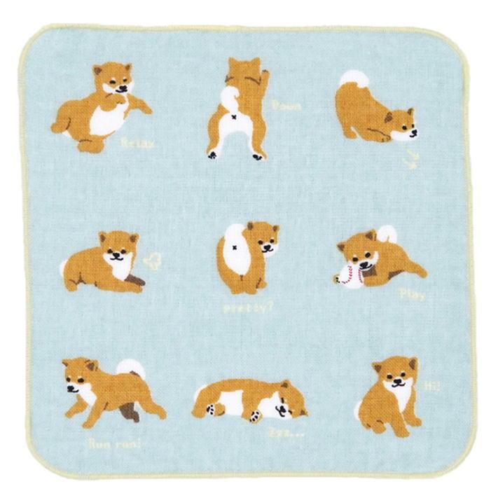ガーゼタオル ちびしばポーズ 犬雑貨 犬グッズ 柴犬 Qs 229 57 犬雑貨専門店 銀屋 通販 Yahoo ショッピング