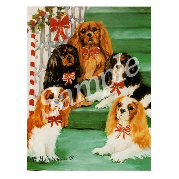 クリスマスカード Ruth キャバリア キング チャールズ スパニエル 輸入雑貨 犬雑貨 犬グッズ Ruth Kcs 5x 犬雑貨専門店 銀屋 通販 Yahoo ショッピング