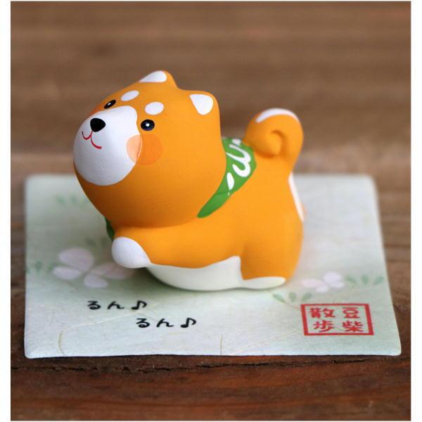 るんるん 豆柴 柴犬/黒柴/白柴/シバ 置物 オブジェ 犬雑貨 犬グッズ
