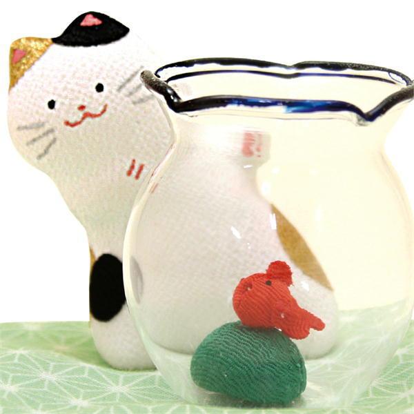 在庫限り 金魚鉢 のぞき猫 オブジェ 猫雑貨 猫グッズ : 犬雑貨専門店