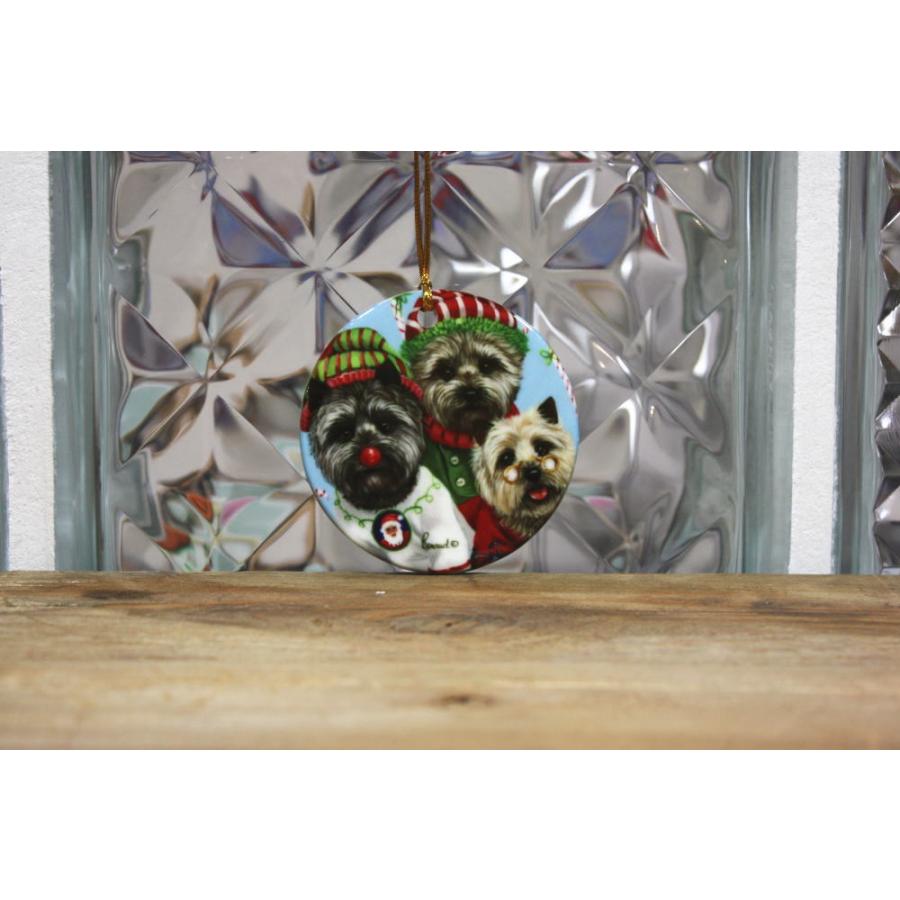 12周年記念イベントが ケアーンテリア Elves セラミックオーナメント 輸入雑貨 犬グッズ クリスマス 犬雑貨