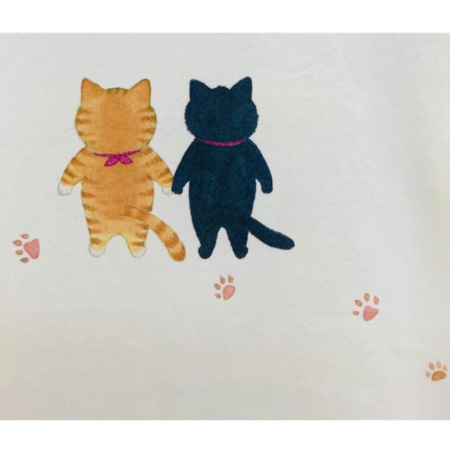在庫限り☆Tシャツ☆4匹のネコ　猫雑貨・ねこグッズ・ネコ・CAT・キャット・シャム・黒猫・トラ・キジ |  | 02