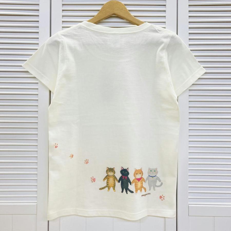 在庫限り☆Tシャツ☆4匹のネコ　猫雑貨・ねこグッズ・ネコ・CAT・キャット・シャム・黒猫・トラ・キジ |  | 01