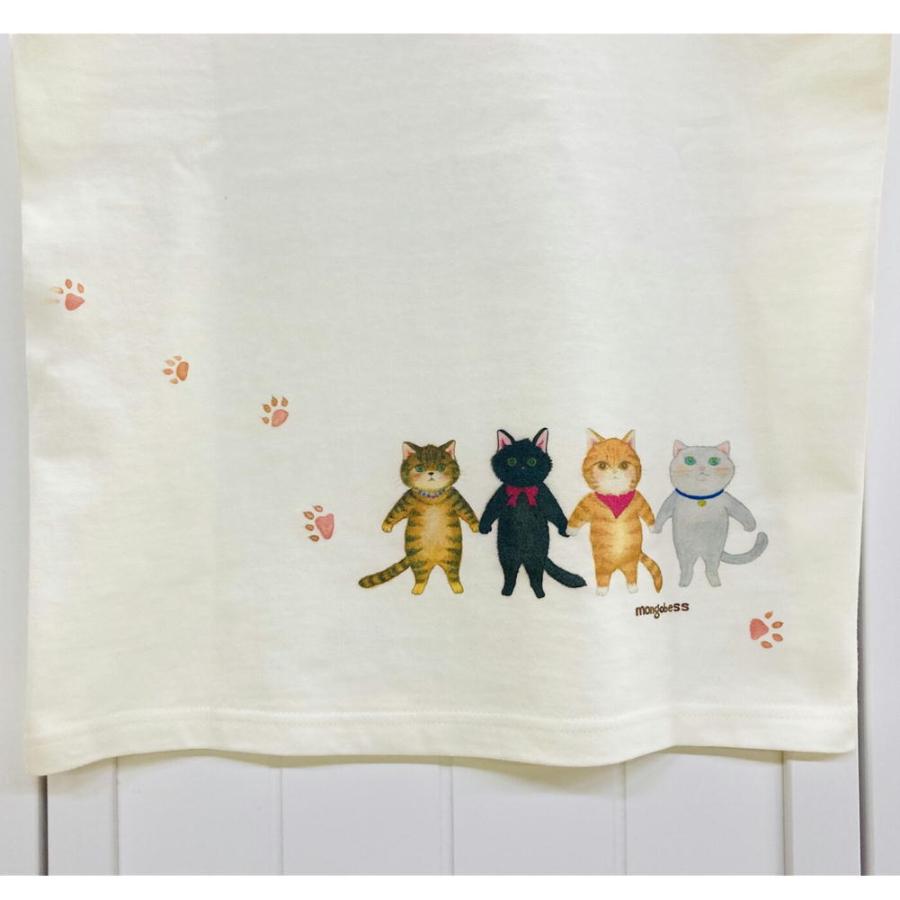 在庫限り☆Tシャツ☆4匹のネコ　猫雑貨・ねこグッズ・ネコ・CAT・キャット・シャム・黒猫・トラ・キジ |  | 03