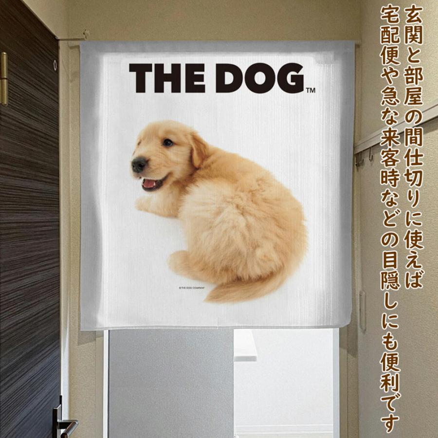 暖簾【のれん】 THE DOG ゴールデン・レトリバー 幅85×丈90cm 犬雑貨