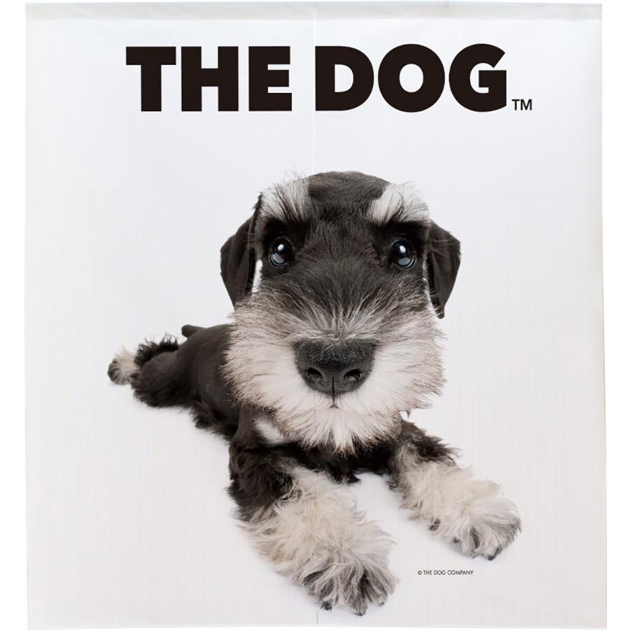 暖簾【のれん】 THE DOG ミニチュアシュナウザー 幅85×丈90cm 犬雑貨