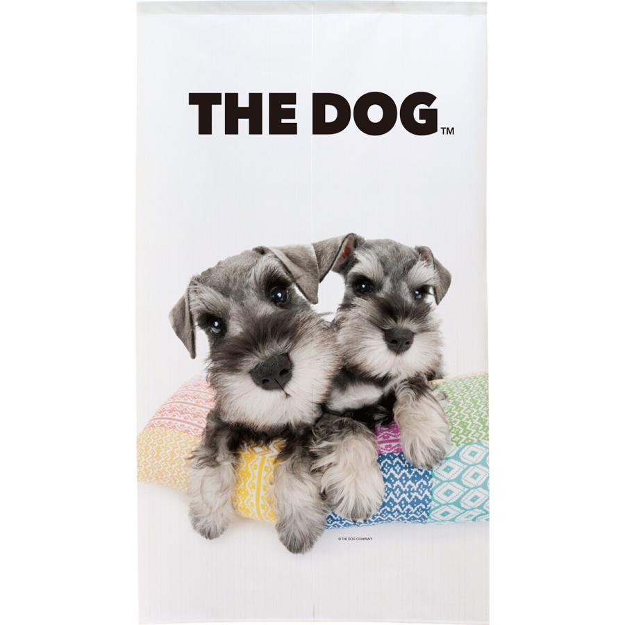 暖簾【のれん】 THE DOG ミニチュアシュナウザー 犬雑貨・犬
