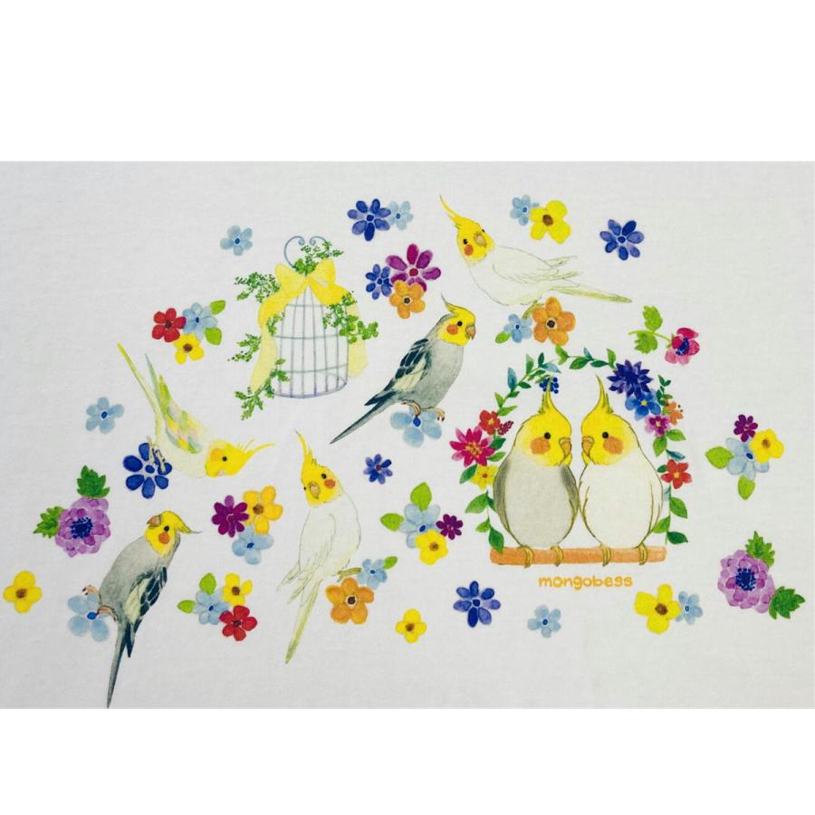 【在庫限り】フーディTシャツ☆鳥カゴことりシリーズ☆オカメインコ　鳥 雑貨・ことりグッズ☆オカメインコ☆ |  | 03