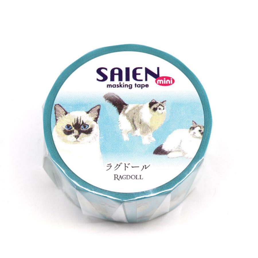 PET 猫狗双全② 6cm×5m 海外マスキングテープ イヌ ネコ 海外マステ・PET