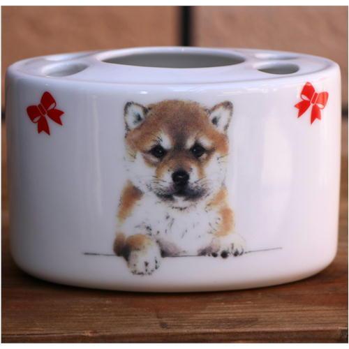ハブラシ立て リボン S13 柴犬 犬雑貨 犬グッズ Wa Hri S13 犬雑貨専門店 銀屋 通販 Yahoo ショッピング