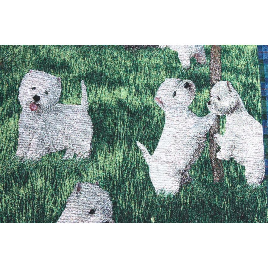 ゴブラン織り　タペストリー　ウエスト・ハイランド・ホワイト・テリア/ウエスティ　輸入雑貨　 犬雑貨　犬グッズ 