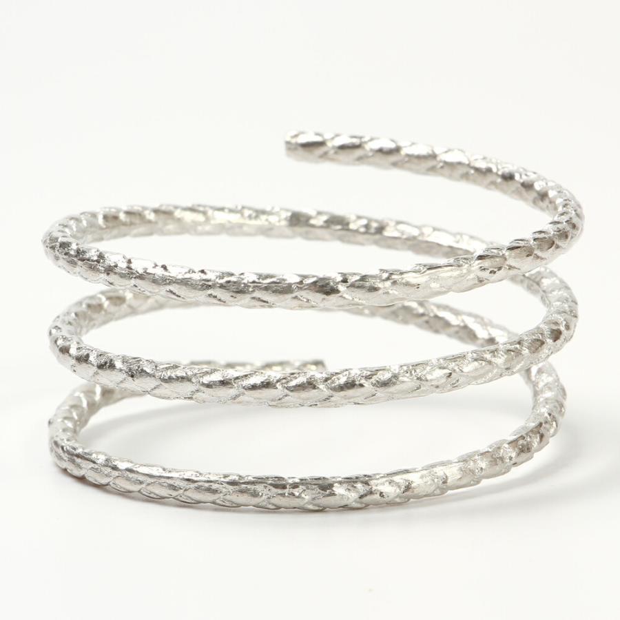 ブレスレット 錫 巻きつけタイプ Tin stick スネーク バングル ユニ