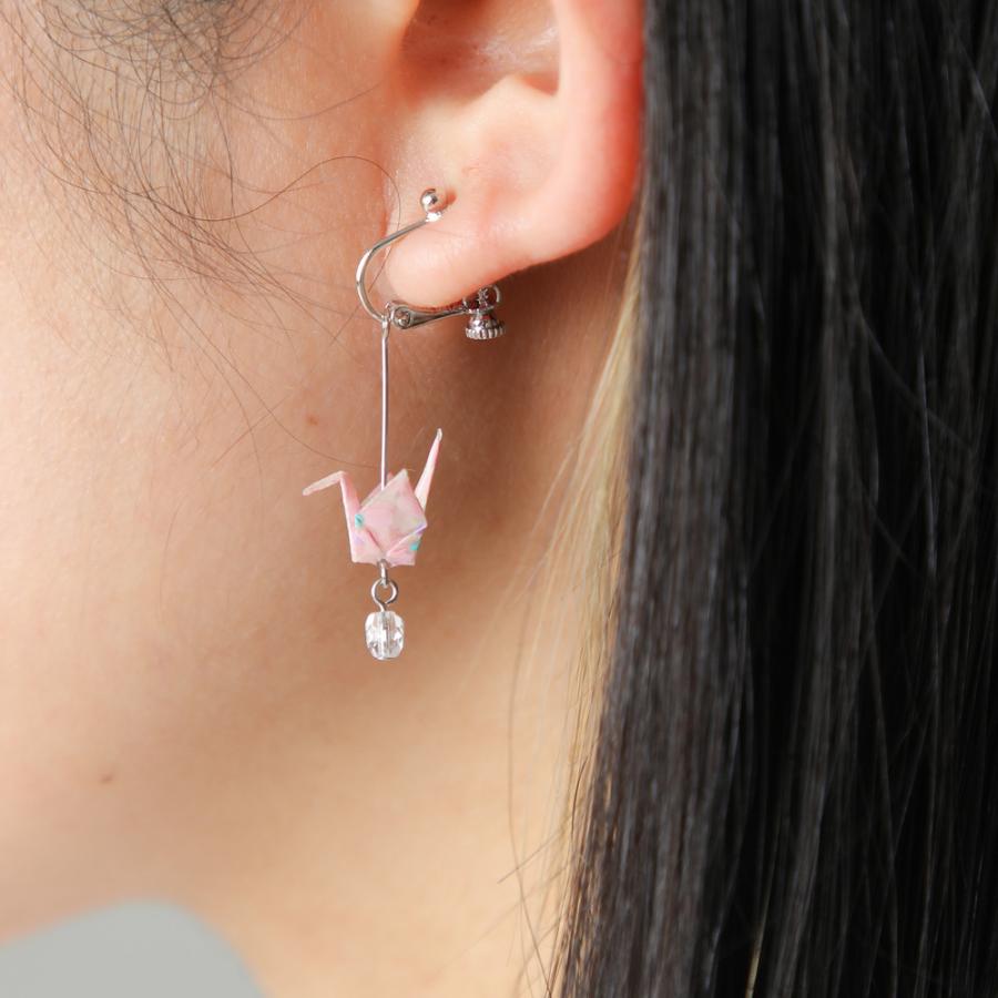 ピアス Origami Jewel Crane オリガミ 折り鶴 イヤリング 家田 ピアス Origami Jewel Crane オリガミ 折り鶴 イヤリング 家田