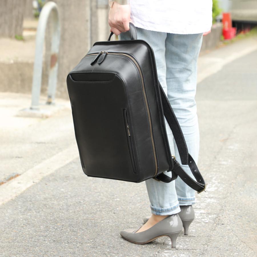 リュック 日本製 本革 高級 スクエアバッグ SQUARE BAG IKUTA KABAN