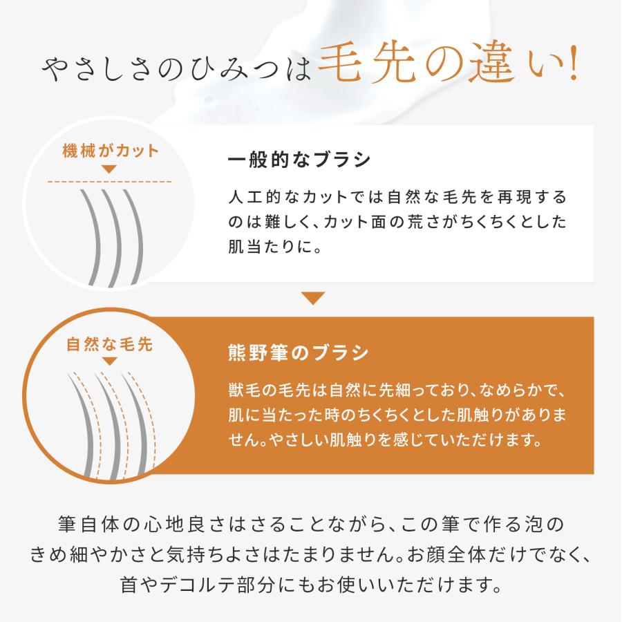 KOYUDO（晃祐堂） 洗顔ブラシ シェービングブラシ 熊野筆 ブラック
