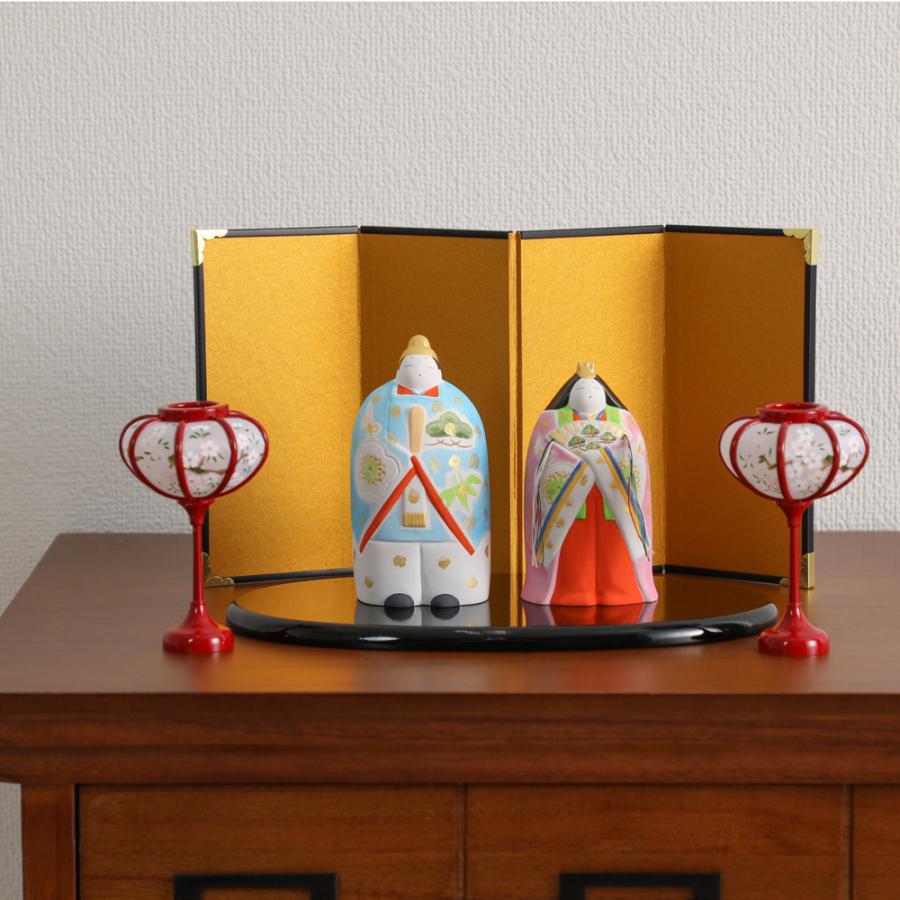 ひな人形 斉藤善月作 立雛 松竹梅 立ち雛 立ひな 雛人形 博多人形 伝統