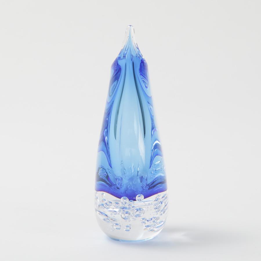 横濱硝子 海の華M オブジェ フラワーベース 一輪挿し 横濱硝子 海の華M