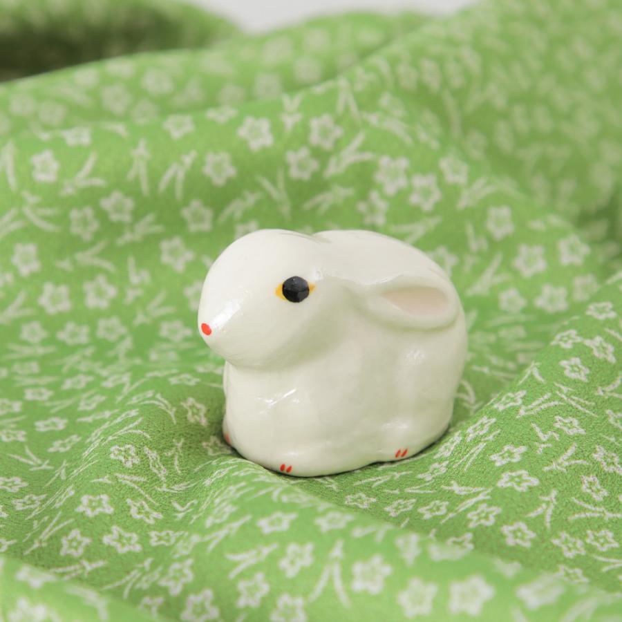 干支 うさぎ 置物 卯 伏見人形倣 化粧箱入り 2023 爆買 : 京うちわ