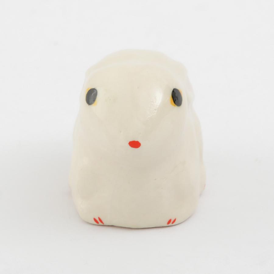 干支 うさぎ 置物 卯 伏見人形倣 化粧箱入り 2023 爆買 : 京うちわ