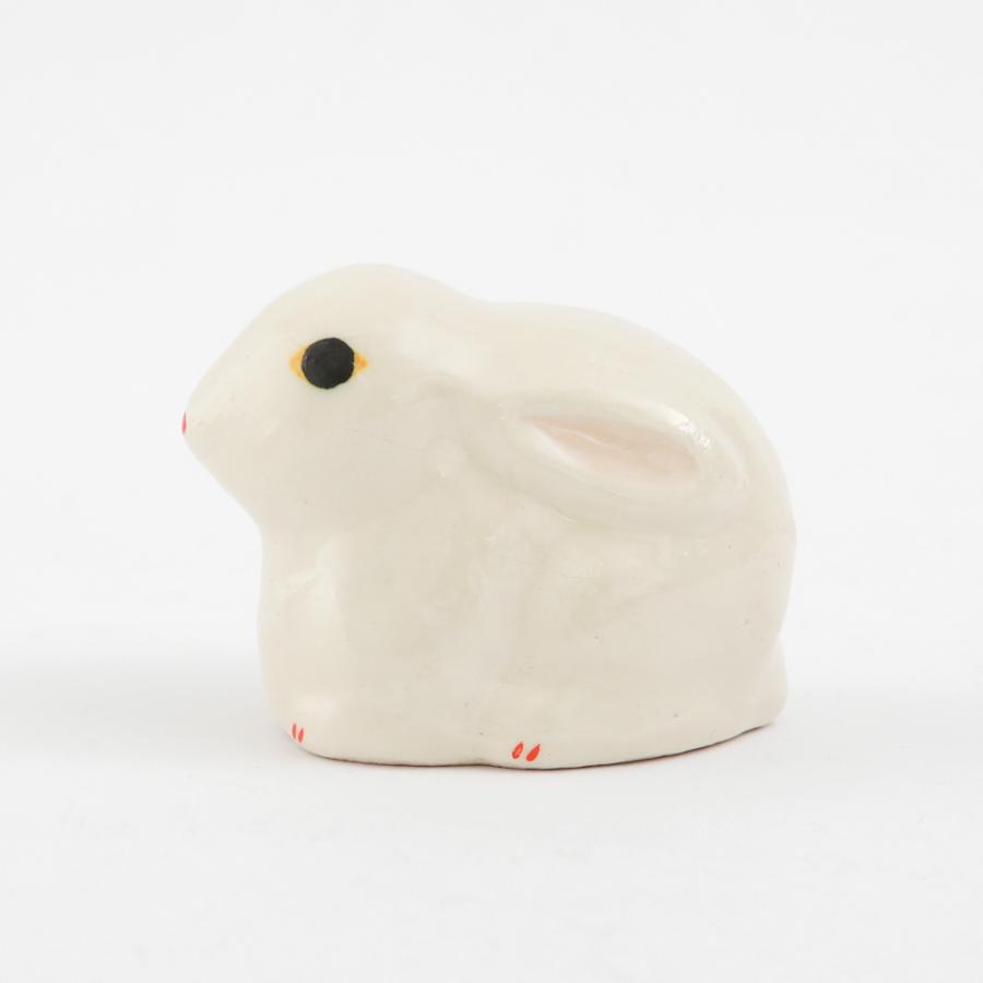 干支 うさぎ 置物 卯 伏見人形倣 化粧箱入り 2023 爆買 : 京うちわ