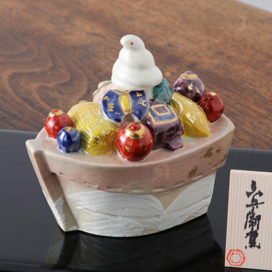 巳 置物 干支 六兵衛窯 宝船置物 清水六兵衛 清水焼 京焼き 陶器 陶芸
