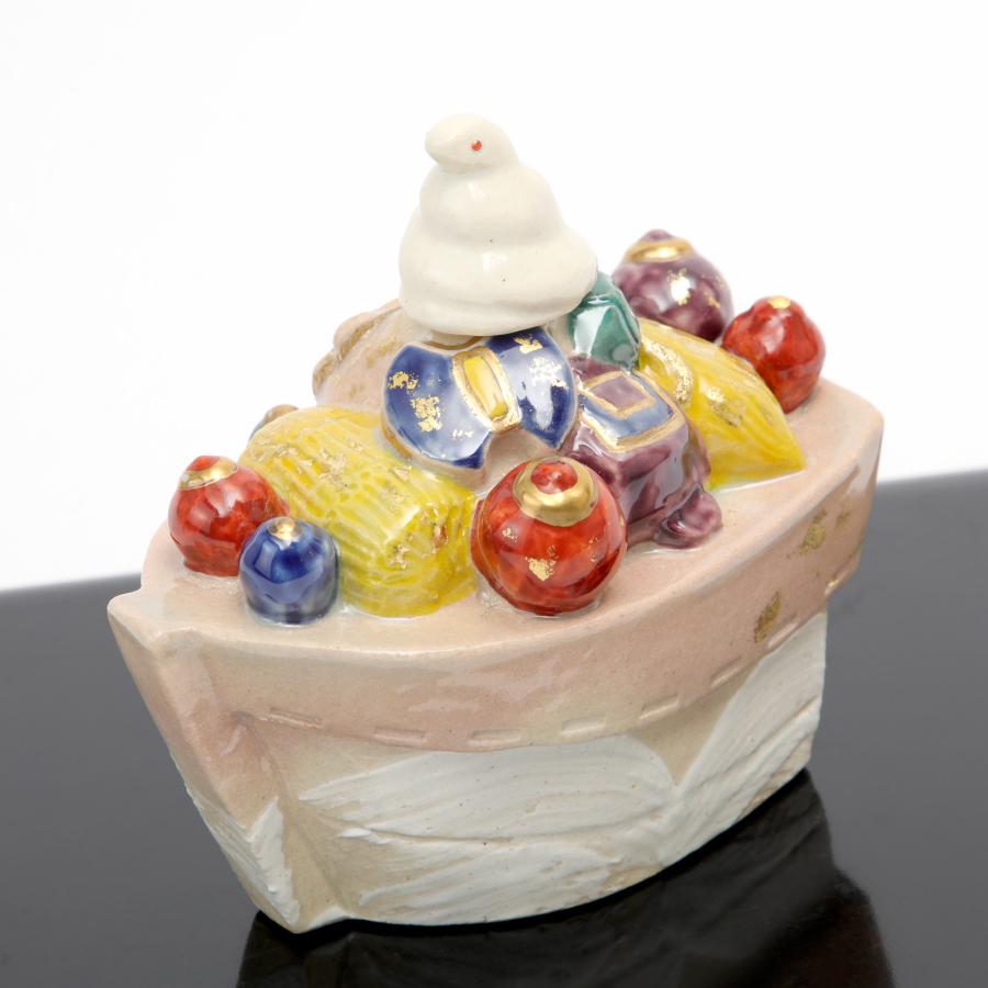 巳 置物 干支 六兵衛窯 宝船置物 清水六兵衛 清水焼 京焼き 陶器 陶芸