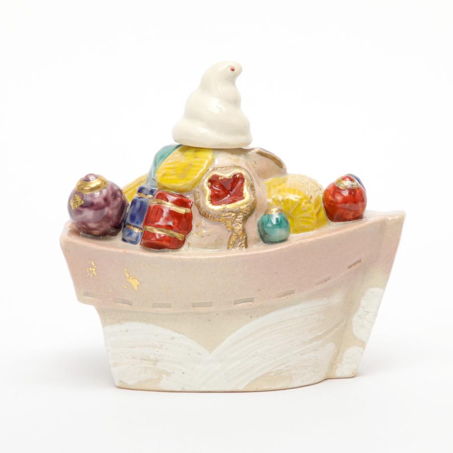 巳 置物 干支 六兵衛窯 宝船置物 清水六兵衛 清水焼 京焼き 陶器 陶芸