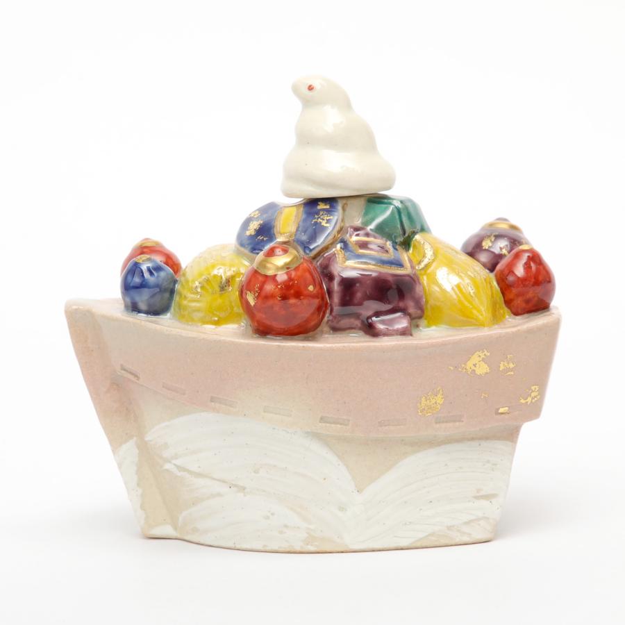 巳 置物 干支 六兵衛窯 宝船置物 清水六兵衛 清水焼 京焼き 陶器 陶芸