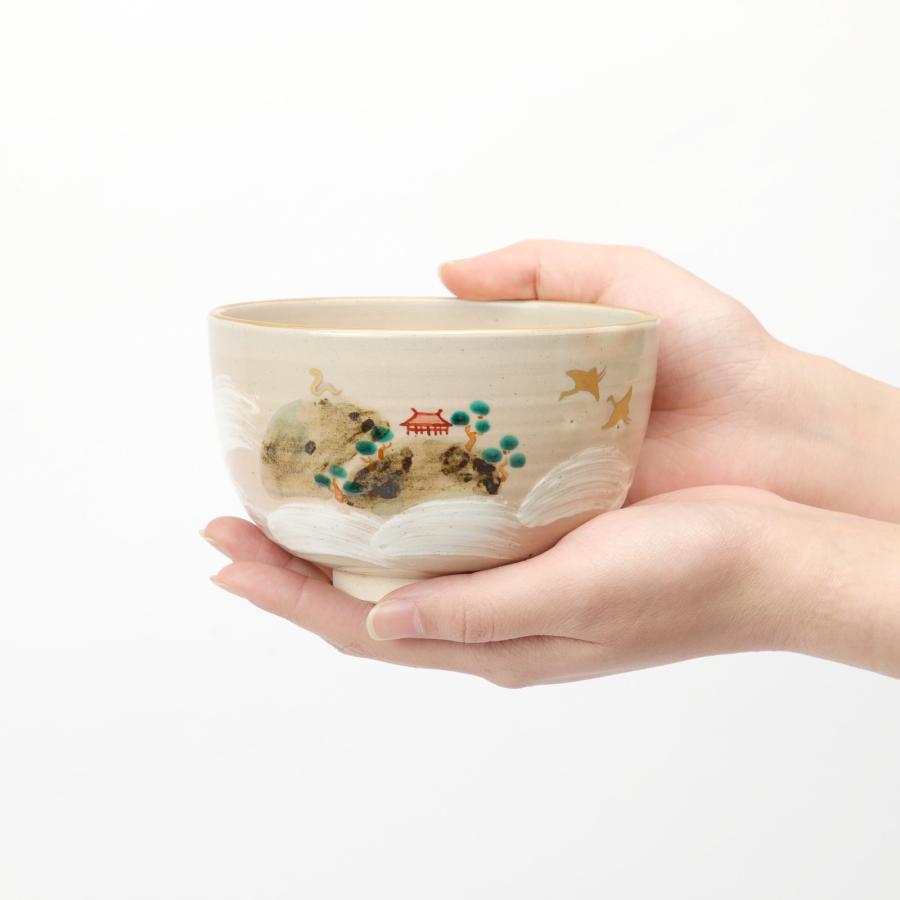 巳の年茶碗 蓬莱山茶碗 抹茶碗 木箱入り お抹茶 お碗 おわん 巳