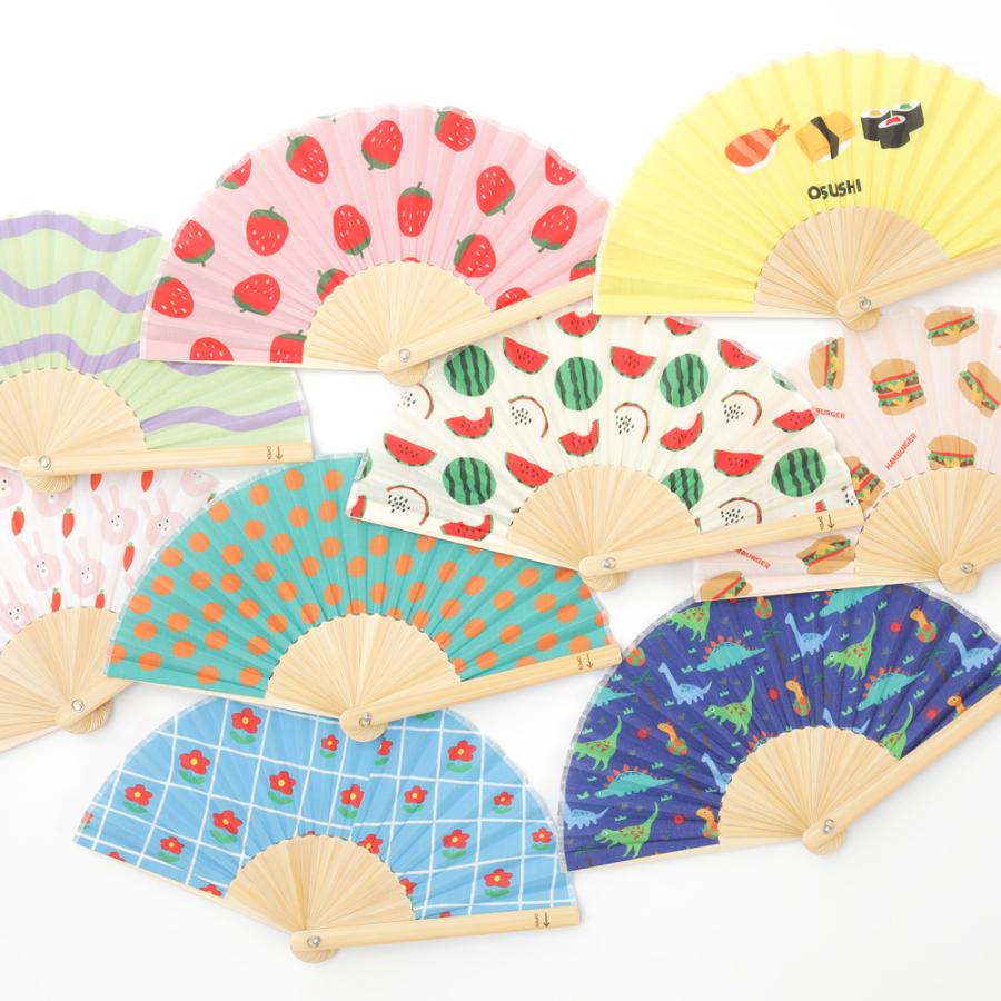 扇子 子ども用 西川庄六商店 こどものせんす うさぎさん おはな すいか
