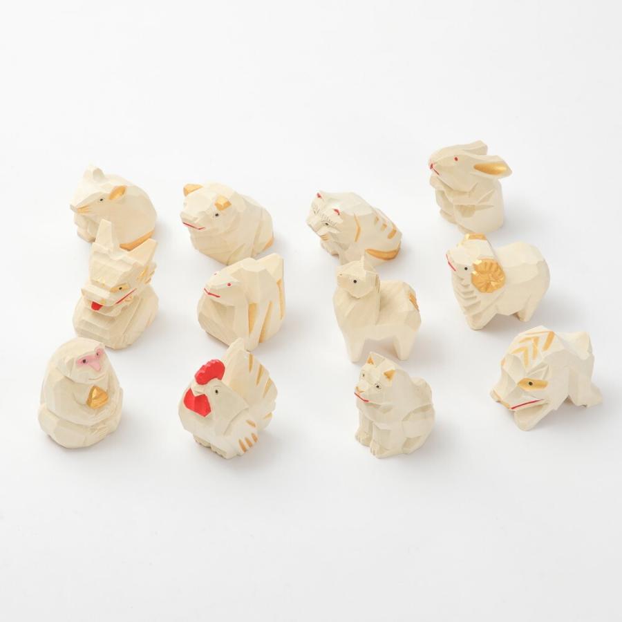一刀彫　縁起物　干支　置物【バラ売り✖】 干支 置き物 楠 一刀彫り 京都 作家 縁起物 正月飾り 干支飾り 干支