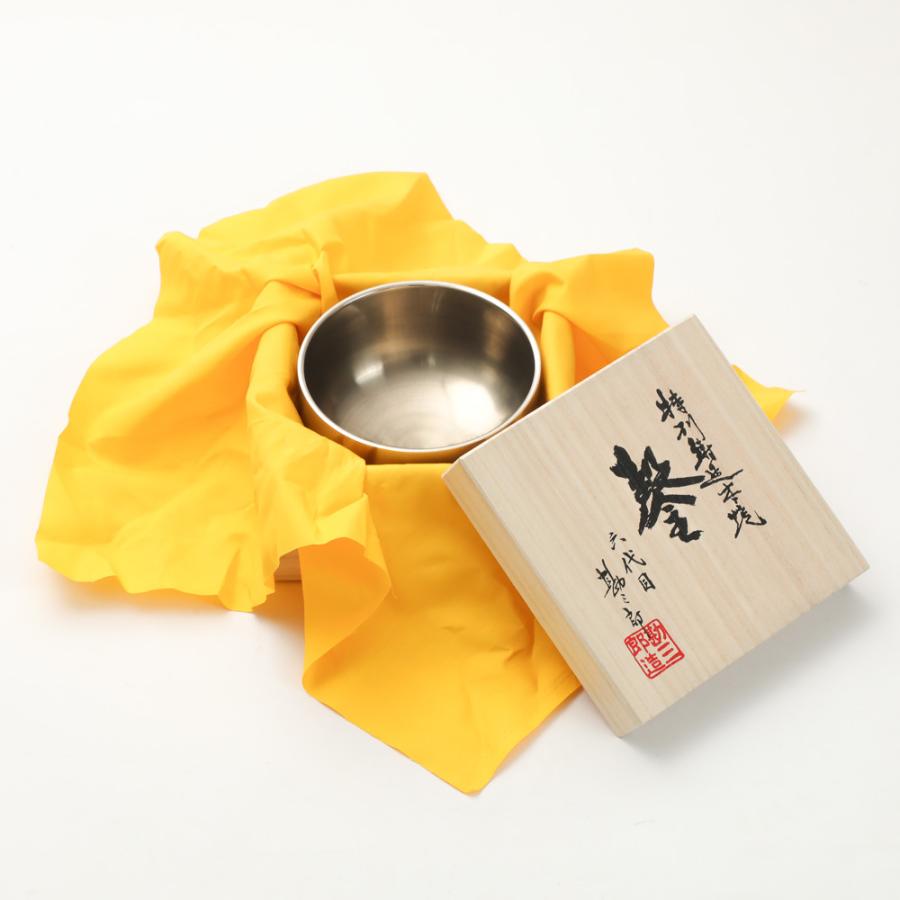 京都 南條工房 勘三郎りん 四寸(φ12cm)高級おりん お鈴 仏具 瞑想