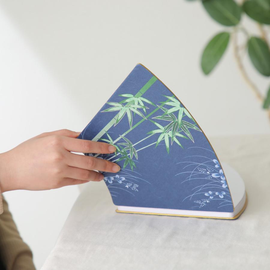 御朱印帳 eN エン 扇型 12山 鳥獣戯画 竹 菊 ご縁 京都 ぎん