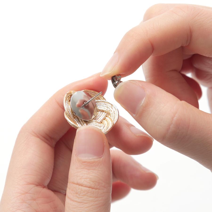 アクセサリー 水引 梅結び 大 タッセル付 2way kokokumu イヤリング