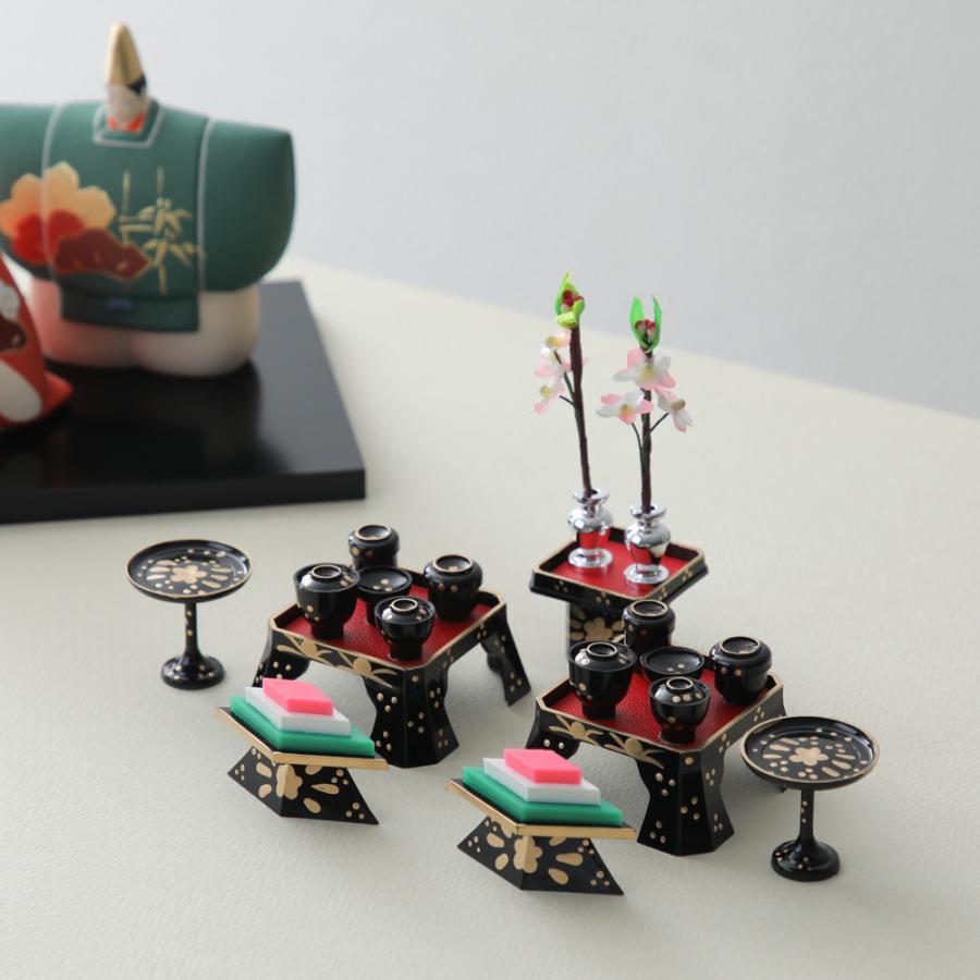 お膳揃い お膳 菱餅 高杯 三方 雛道具 雛人形 お道具 小道具