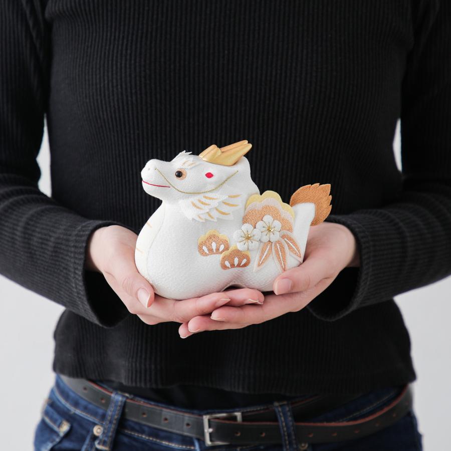 干支 辰 置物 金彩白辰 爆買 : 京うちわ・扇子専門店 ぎんやんま