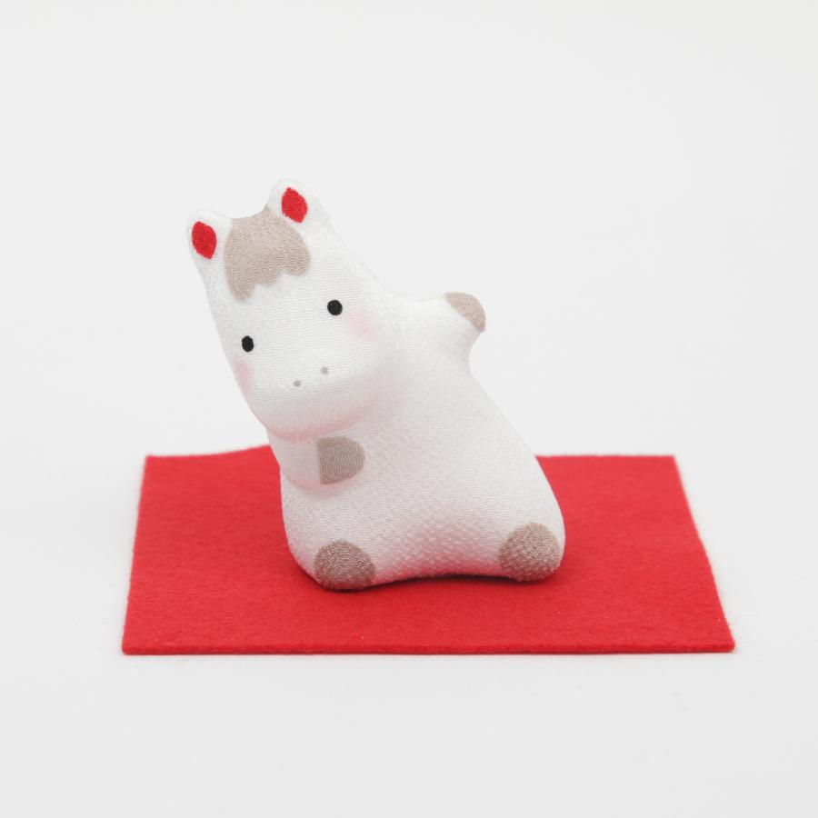 干支 馬 午 置物 うま ちりめん のぞきうま かわいい 小さめ