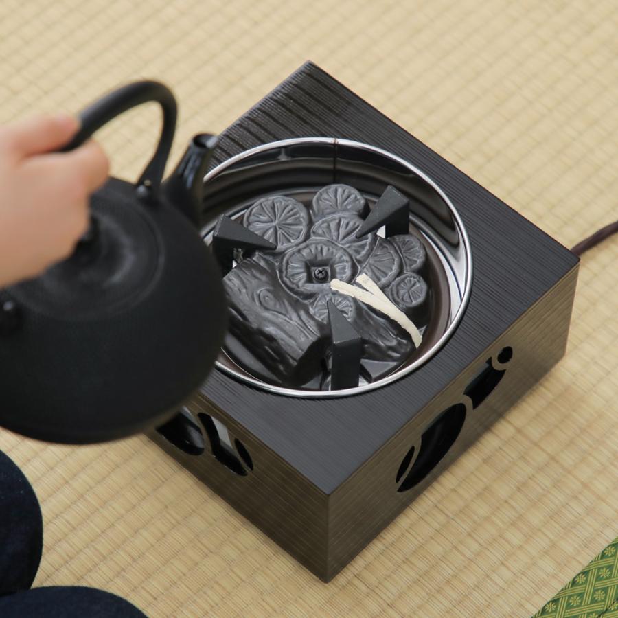箱風炉 強弱切り替えスイッチ付 電気炭 裏千家流 茶道用 練習 箱風炉 強弱切り替えスイッチ付 電気炭 裏千家流 茶道用 練習