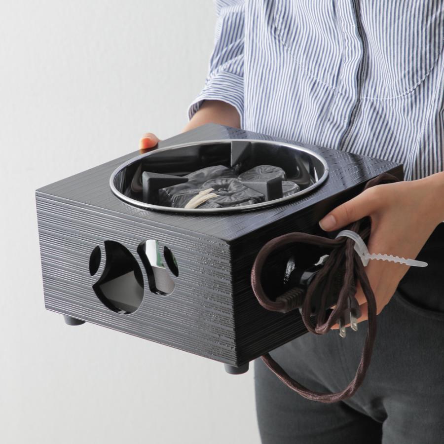 箱風炉 強弱切り替えスイッチ付 電気炭 裏千家流 茶道用 練習