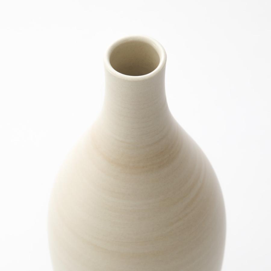 手引きろくろ フラワーベース「大」ホワイト 白 生成り 花器 花入 花瓶