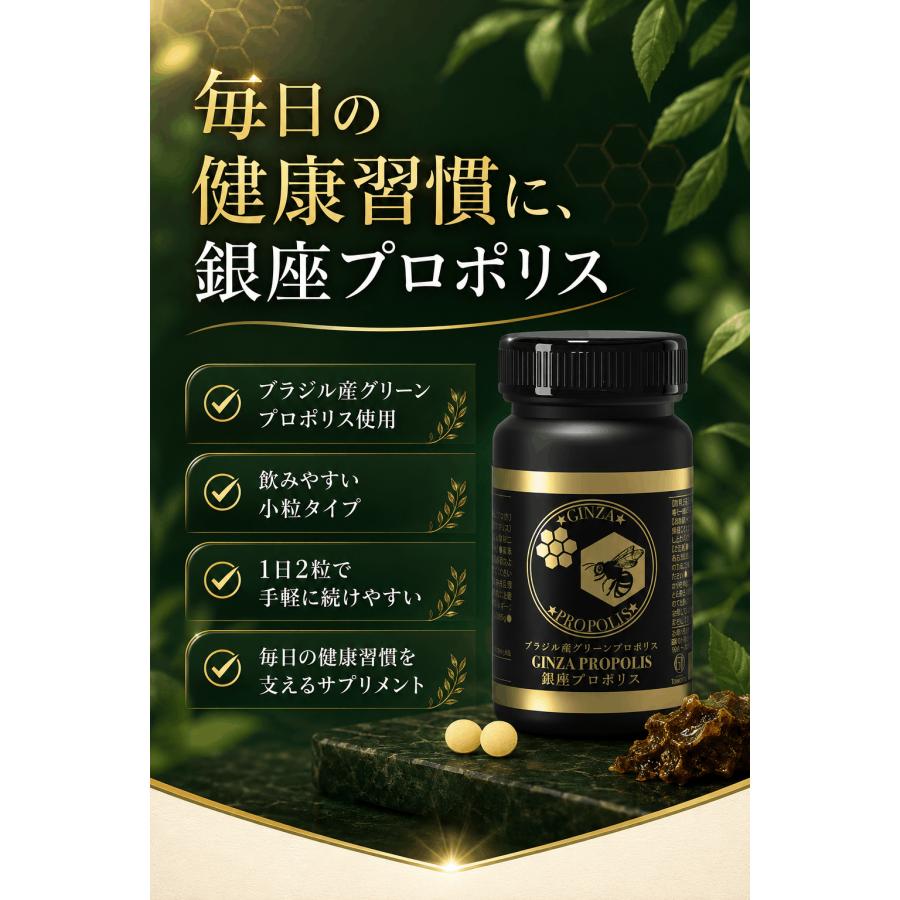 訳あり 賞味期限間近27年3月】銀座プロポリス 90日分 ブラジル産